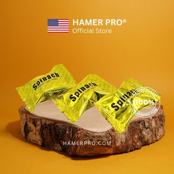 하머캔디 Spinach® Ginseng Herbal Candy Gold  菠菜金糖  人参男性活力糖 - Image 3